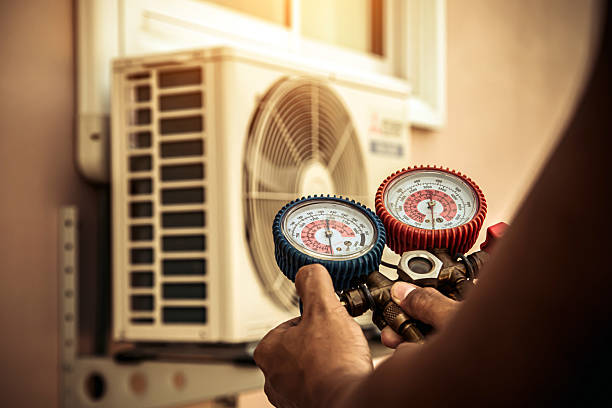 Professional Hvac technician working in West Sand Lake, NY